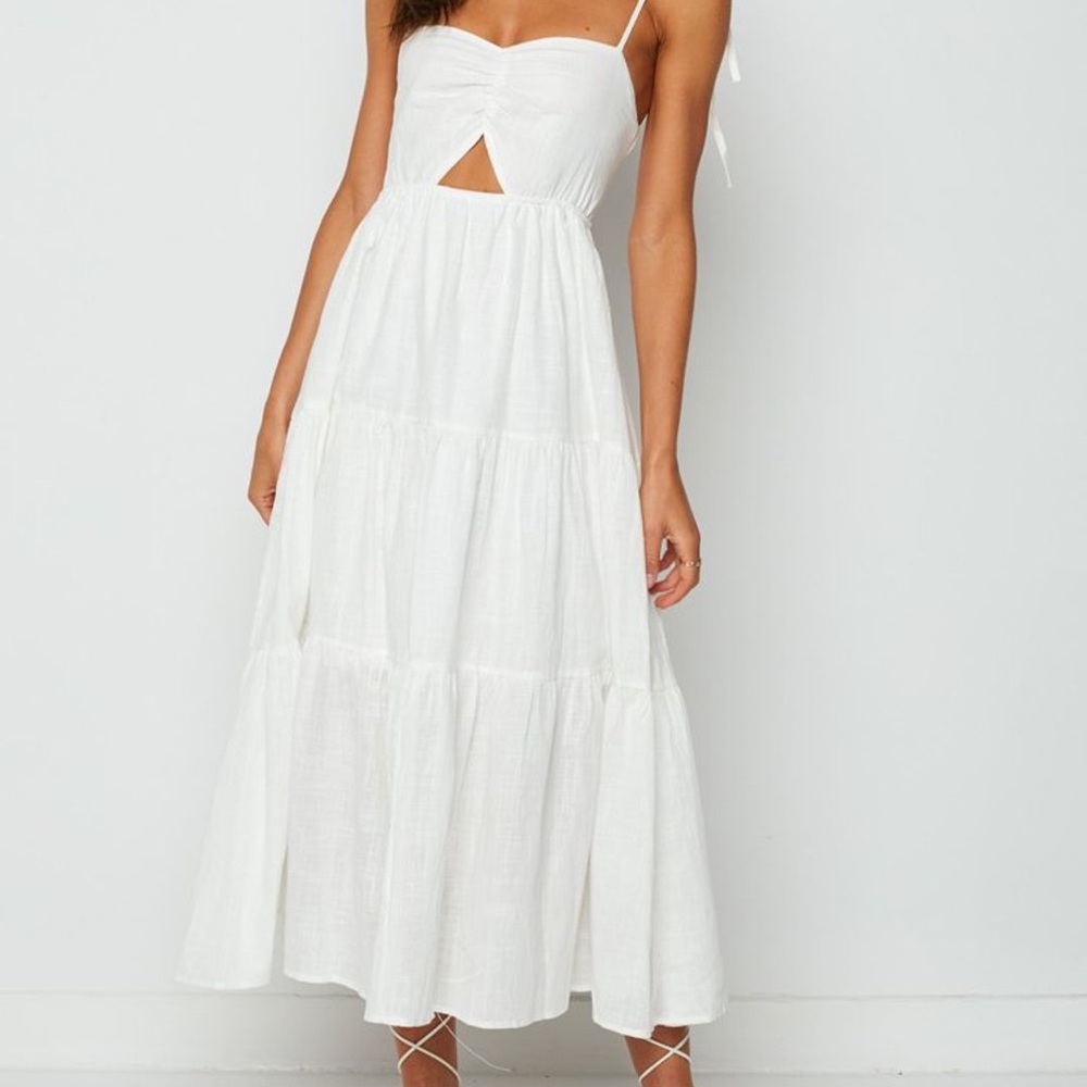 Maryssa White Midi Dress